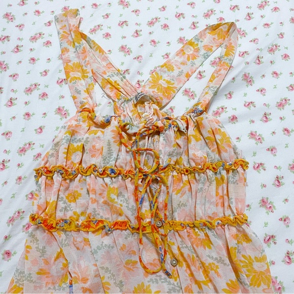 FREE PEOPLE DANCE WITH ME IVORY MAXI DRESS - Picture 4 of 11